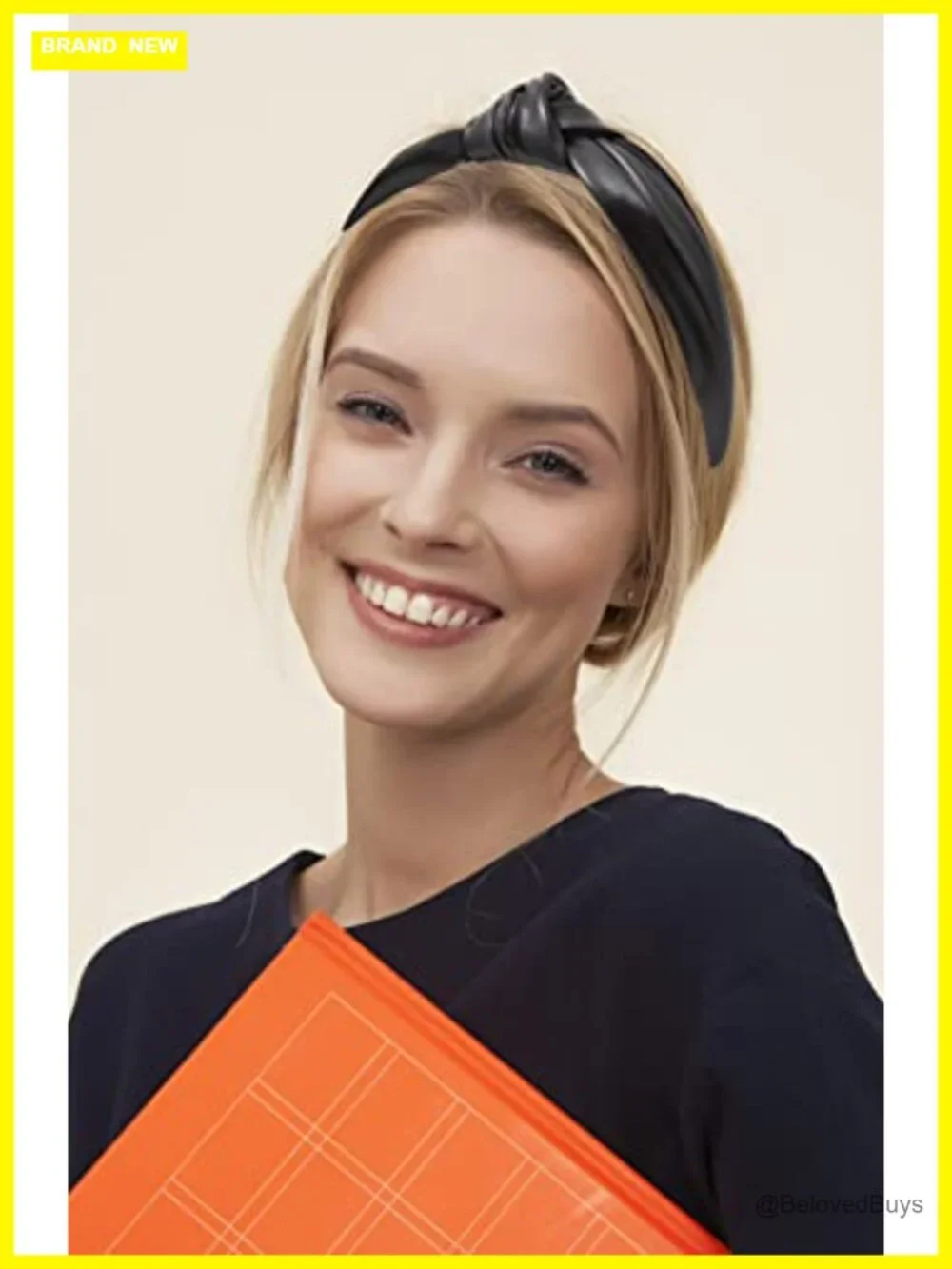 Faux Leather Knotted Headband for Women Stylish Hair Accessory